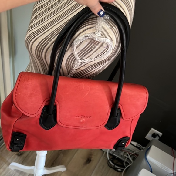 Frederic, red leather purse - Picture 7 of 13